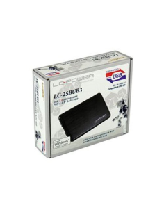 Box 2,5" LC-Power LC-25BUB3 Black per HDD o SSD SATA3 