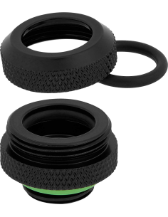 Raccordo Hydro X Series XF Hardline - Diametro esterno 12 mm  - Confezione da quattro pz — Nero 2