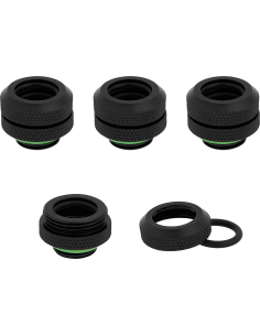 Raccordo Hydro X Series XF Hardline - Diametro esterno 12 mm  - Confezione da quattro pz — Nero