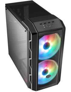 Case MasterCase H500 ARGB Iron Grey, 2USB3 2USB2,2x2.5/3.5,2x2.5,2x200mm ARGB Fr.Fans 120mm R.Fan,Rad.Supp.,controller,NO PSU 2
