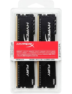 Memoria RAM DDR4 16GB KIT 2x8GB PC 2666 Kingston HyperX FURY Black HX426C16FB3K2/16 2
