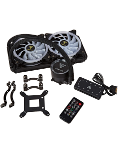 GAMDIAS RAFF.LIQUIDO CHIONE M2-240R 3*FAN ARGB TELECOMANDO + SYNC SOFTWARE