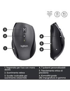 Mouse Logitech Cordless Laser M705 (910-006034) 2