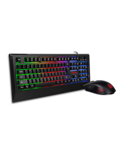 TTesports Tastiera & Mouse Challenger Combo NERA RGB Layout ITA