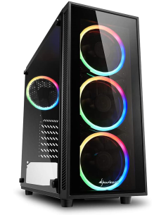 Case Midi Tower Sharkoon TG4 ARGB Nero ATX
