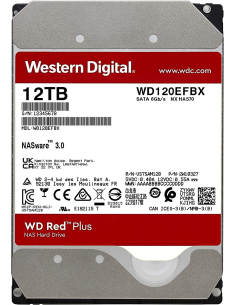 HDD WD Red Plus WD120EFBX 12TB/8,9/600 Sata III 256MB (D) (CMR) 2
