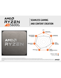 CPU AMD Ryzen 5 5600G Box AM4 (3,900GHz) with Wraith Stealth cooler 2