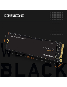 SSD WD Black 1TB SN850 High Performance NVME M.2 PCIe Express Gen4 x4 WDS100T1X0E 2