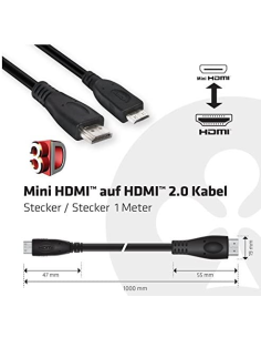 Cavo Mini Hdmi - Hdmi 2.0 M/M 1M [Pronta Consegna] 2