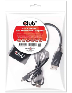 CLUB3D MST HUB HDMI Dual Monitor with USB Power 2