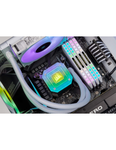 Dissipatore a Liquido Cooler Corsair iCUE H100i Elite Capellix White 2