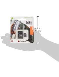 MicroSD 128GB Kingston SDCS2/128GB con Adapter 2