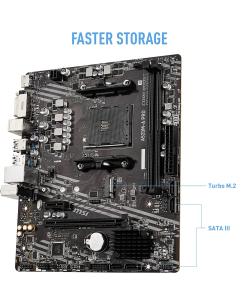 Scheda Madre MSI A520M-A Pro (AM4) mATX 2