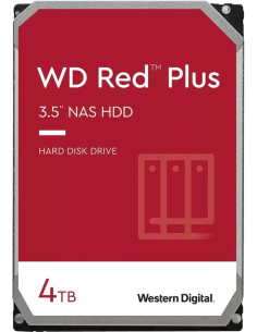 Hard Disk Interno WD Red Plus WD40EFPX 4TB/8,9/600 Sata III 256MB (D) (CMR)