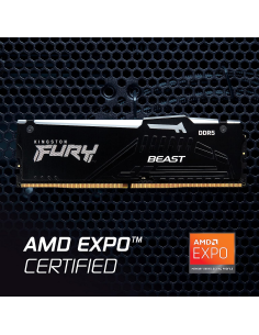 Memoria RAM DDR5 32GB KIT 2x16GB PC 6000 Kingston FURY Beast RGB EX KF560C36BBEAK2-32 2