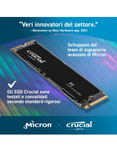 SSD Crucial 500GB P3 CT500P3SSD8 PCIe M.2 NVME PCIe 3.0 x4