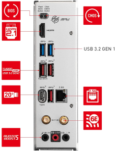 Scheda Madre MSI MPG B650I Edge WIFI (AM5) ITX 2