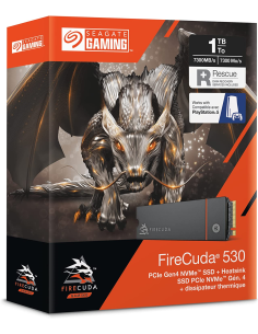 SSD Seagate 1TB FireCuda 530 Heatsink NVME M.2 PCIe 4.0 x4 ZP1000GM3A023