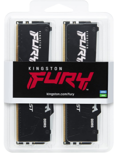 Memoria RAM DDR5 32GB KIT 2x16GB PC 5200 Kingston FURY Beast RGB KF552C40BBAK2-32