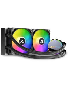 Dissipatore a Liquido Cooler Sharkoon S70 RGB 2 Lüfter Nero AiO