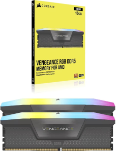 Memora RAM DDR5 32GB KIT 2x16GB PC 6000 Corsair Vengeance RGB CMH32GX5M2B6000Z30K