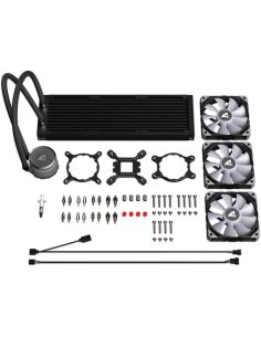 Dissipatore a Liquido Cooler Sharkoon S90 RGB 3 Lüfter Nero  AiO 2