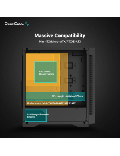 DEEPCOOL CASE MID TOWER MINI-ITX...E-ATX DP-ATX-MATREXX55-MESH-AR-4F 2