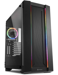 Sharkoon Elite Shark CA300H White – Case per PC, Gaming, ATX, bianco