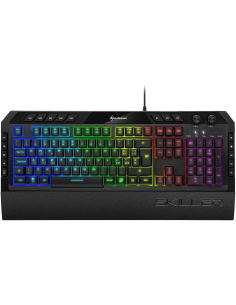 Tastiera Sharkoon SGK5 Skiller RGB con poggiapolsi removibile Full-Size USB LED Nero IT 2
