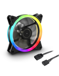 Fan Ventola Sharkoon ADDRESSABLE RGB RING FAN 120X120X25,PWM