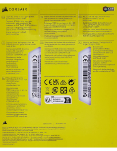 Memoria Ram DDR5 32GB KIT 2x16GB PC 6000 Corsair Vengeance RGB CMH32GX5M2E6000C36W  weiß 2