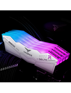 Memoria RAM DDR5 32GB KIT 2x16GB PC 6000 Team T-Force Delta RGB White AMD EXPO 2
