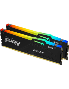 Memoria RAM DDR5 32GB KIT 2x16GB PC 5600 Kingston FURY Beast RGB KF556C40BBAK2-32 2