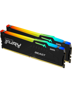 Memoria RAM DDR5 32GB KIT 2x16GB PC 6000Mhz Kingston FURY Beast EX KF560C30BBEAK2-32