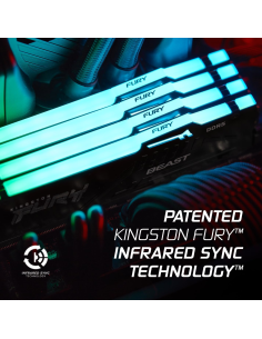 Memoria RAM DDR5 32GB KIT 2x16GB PC 6000Mhz Kingston FURY Beast EX KF560C30BBEAK2-32 2