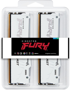 Memoria RAM DDR5 Kingston Fury 2x16GB 6000MHz White RGB EXPO