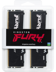 Memoria RAM DDR5 16GB KIT 2x8GB PC 5600 Kingston FURY Beast RGB KF556C40BBAK2-16 2