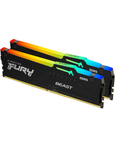 Memoria RAM DDR5 16GB KIT 2x8GB PC 5600 Kingston FURY Beast RGB KF556C40BBAK2-16