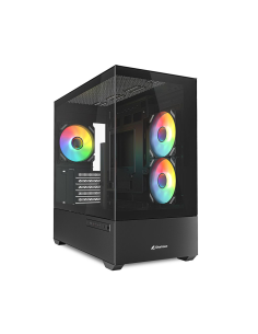 Case mATX Midi Tower MK6 RGB BLACK ARGB