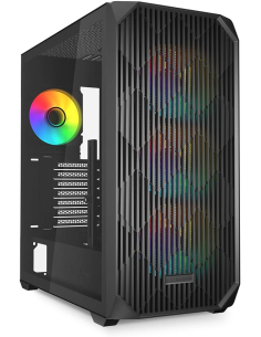 Case Midi Tower Sharkoon AK3 RGB BLACK ATX